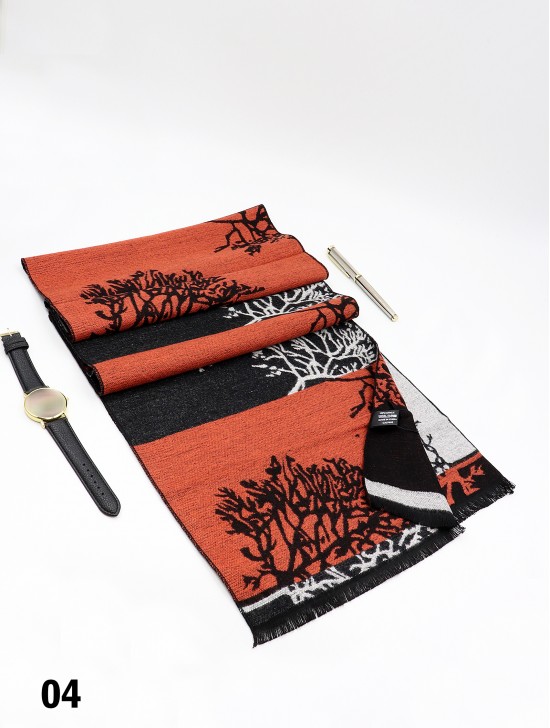 Unisex Reversible Trees print Scarf